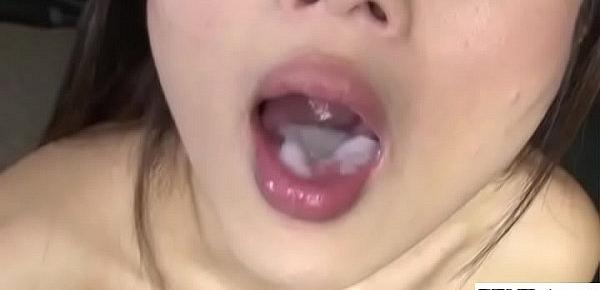  JAV legend Hibiki Otsuki blowjob with cum swallowing
